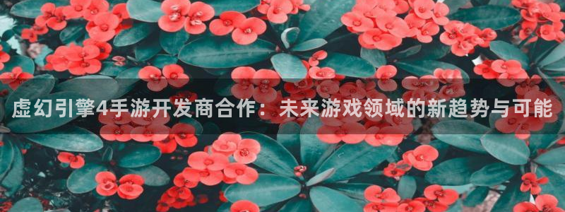 非凡游戏app苹果版：虚幻引擎4手游开发商合作：未来游戏领域