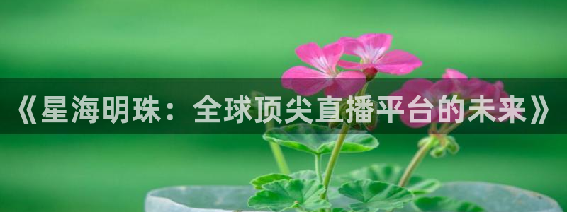 球友直播在线：《星海明珠：全球顶尖直播平台的未来》